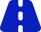 Blue road icon