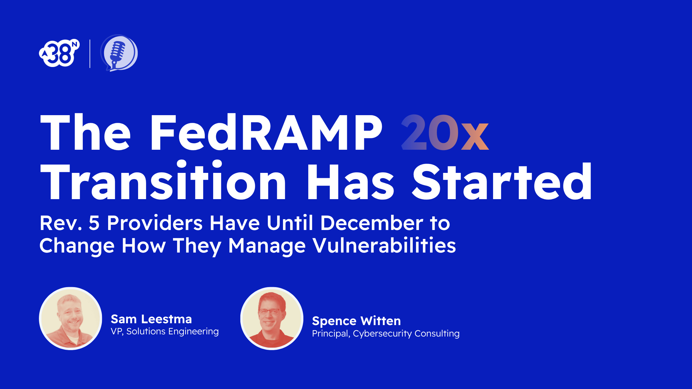 The FedRAMP 2-x Transition Has Started | BOD 2604 | NTC-0013 | NTC-0014 | cybersecurity | compliance | 38North Security | Sam Leestma | Spence Witten