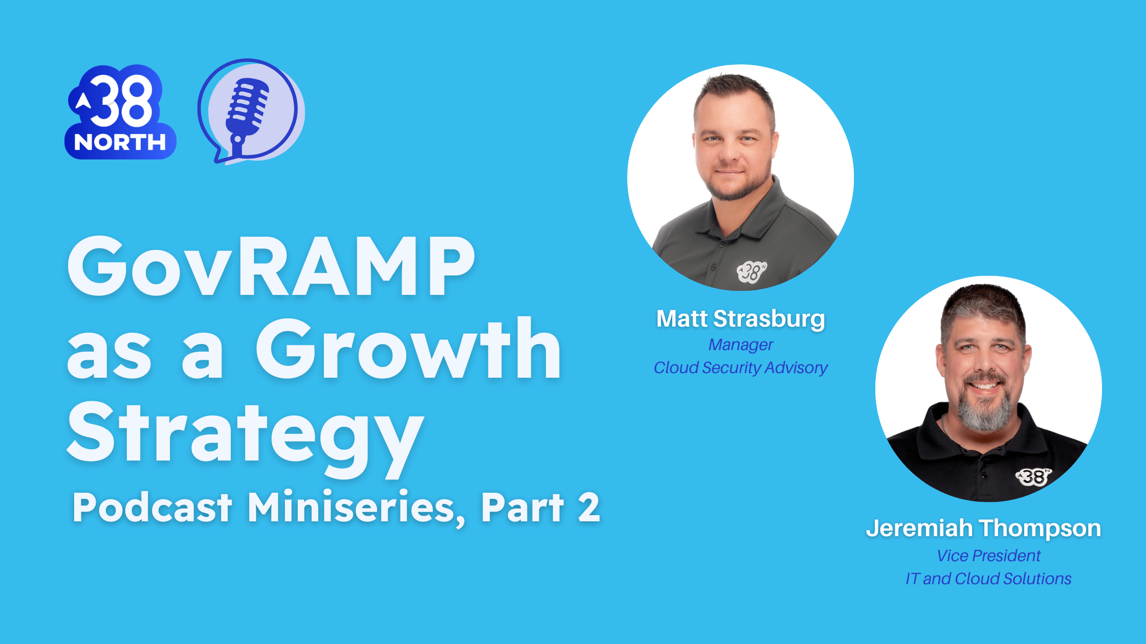 GovRAMP as Growth Strategy - Podcast - 38North Security - compliance - cybersecurity - Jeremiah Thompson - Matt Strasburg
