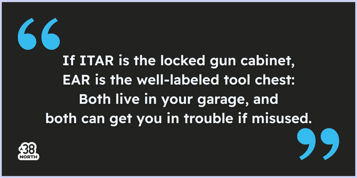 ITAR vs EAR: Key Differences in Export Controls | 38North Security | Linda Morales | cybersecurity | compliance